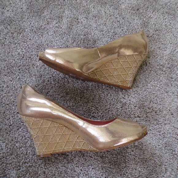 Lily pulitzer leather Wedge heels 9 - Picture 5 of 13